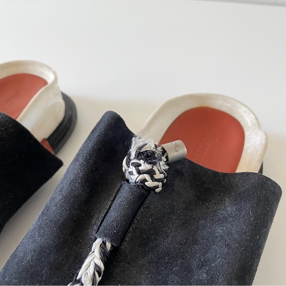 Acne Studios Suede Modern Thong Sandal Size 36 6 Rope Knot Platform - Picture 7 of 7